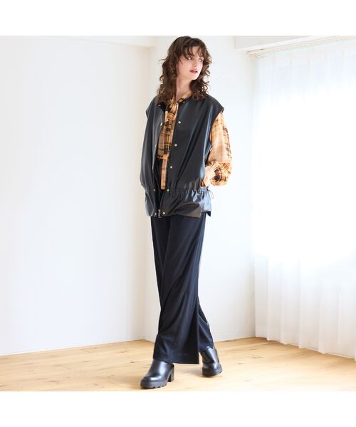 R-ISM / リズム その他パンツ | 【洗える・S/M/Lサイズあり】チュールレイヤードジャージーパンツ | 詳細5