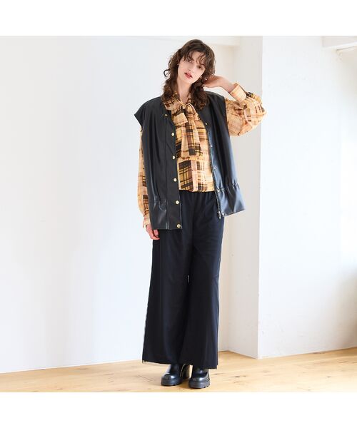 R-ISM / リズム その他パンツ | 【洗える・S/M/Lサイズあり】チュールレイヤードジャージーパンツ | 詳細6