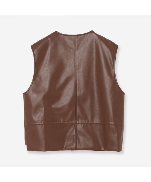 R-ISM / リズム ベスト | フェイクレザージレ | 詳細1