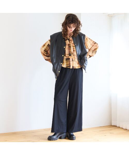 R-ISM / リズム ベスト | フェイクレザージレ | 詳細14