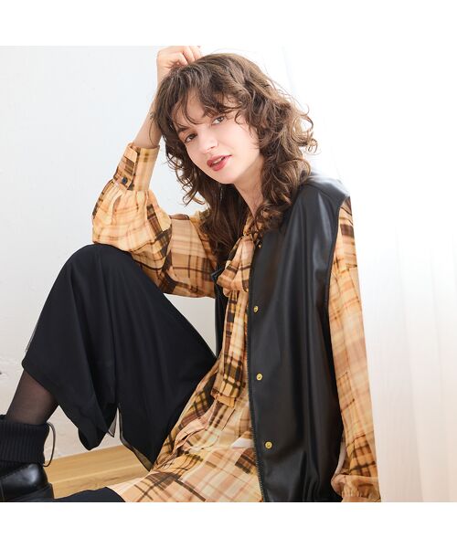 R-ISM / リズム ベスト | フェイクレザージレ | 詳細11