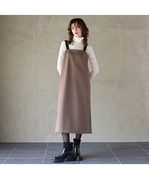 R-ISM / リズム ミニ丈・ひざ丈ワンピース | 【着丈調整可能】ダンボールジャンパースカート | 詳細1