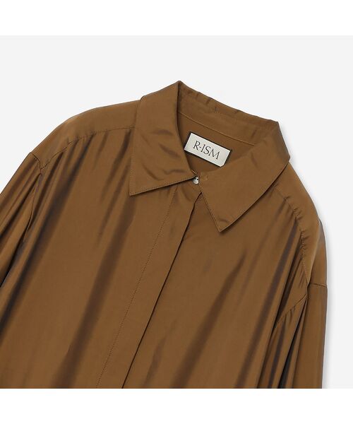 R-ISM / リズム ミニ丈・ひざ丈ワンピース | 【洗える】シャンブレーシャツワンピース | 詳細1