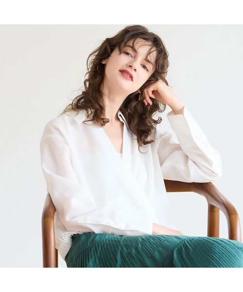 R-ISM / リズム シャツ・ブラウス | 【洗える】シアーカシュクールシャツ | 詳細1