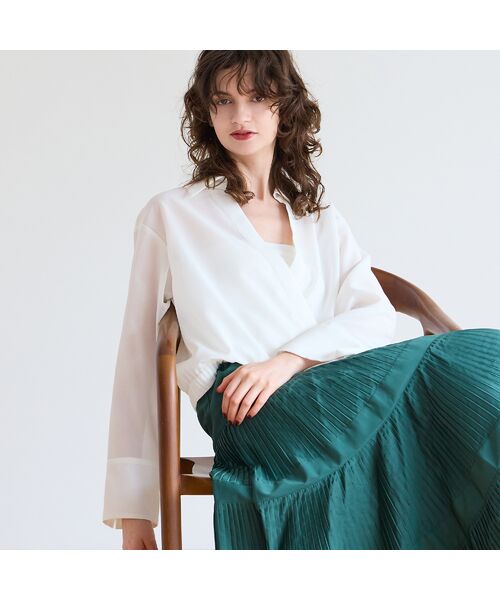 R-ISM / リズム シャツ・ブラウス | 【洗える】シアーカシュクールシャツ | 詳細3