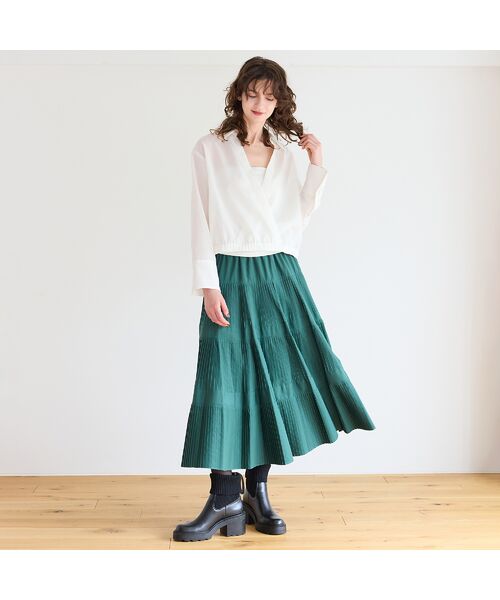 R-ISM / リズム シャツ・ブラウス | 【洗える】シアーカシュクールシャツ | 詳細7