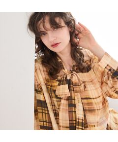 R-ISM / リズム シャツ・ブラウス | 【オリジナルプリント】パッチワークチェックブラウス