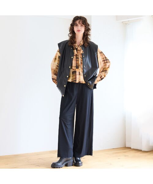 R-ISM / リズム シャツ・ブラウス | 【オリジナルプリント】パッチワークチェックブラウス | 詳細1