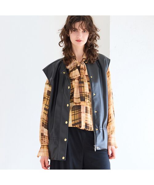 R-ISM / リズム シャツ・ブラウス | 【オリジナルプリント】パッチワークチェックブラウス | 詳細2
