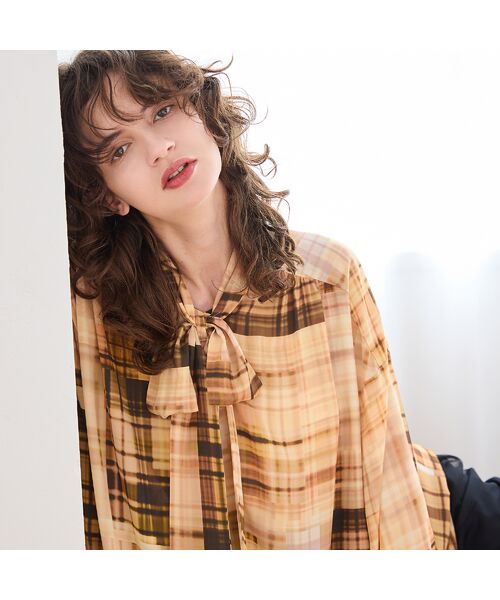 R-ISM / リズム シャツ・ブラウス | 【オリジナルプリント】パッチワークチェックブラウス | 詳細5
