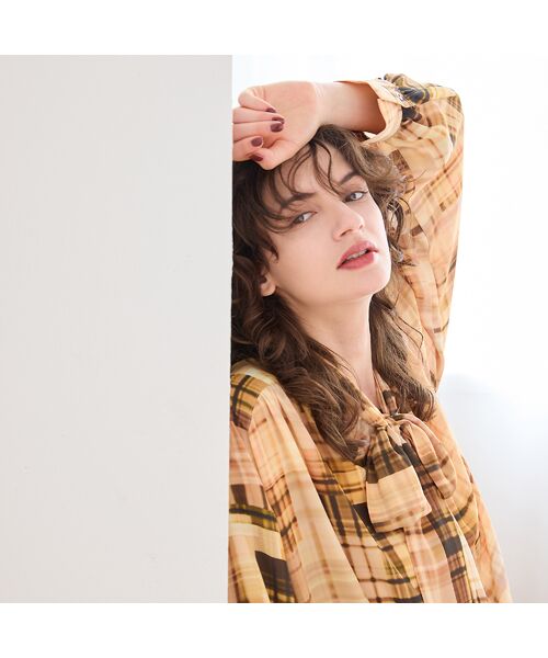 R-ISM / リズム シャツ・ブラウス | 【オリジナルプリント】パッチワークチェックブラウス | 詳細6