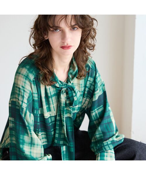 R-ISM / リズム シャツ・ブラウス | 【オリジナルプリント】パッチワークチェックブラウス | 詳細7