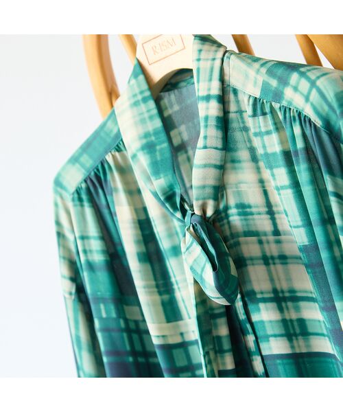 R-ISM / リズム シャツ・ブラウス | 【オリジナルプリント】パッチワークチェックブラウス | 詳細17