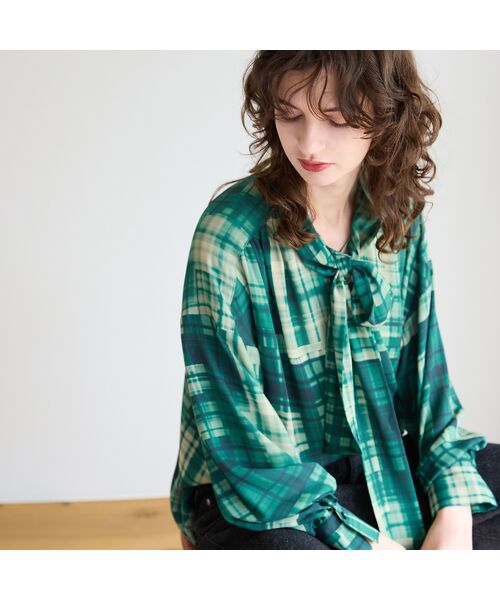 R-ISM / リズム シャツ・ブラウス | 【オリジナルプリント】パッチワークチェックブラウス | 詳細8