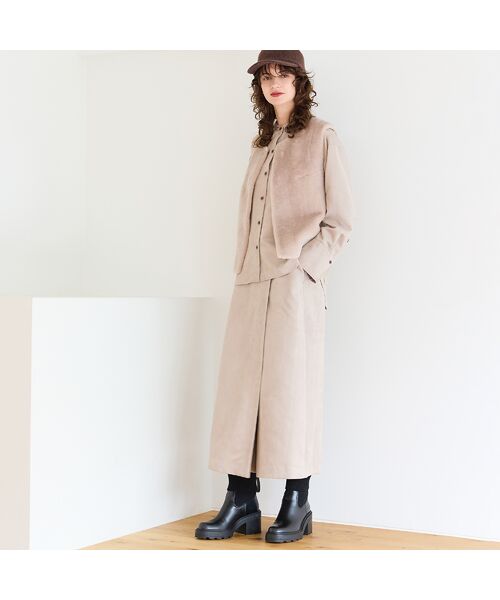 R-ISM / リズム シャツ・ブラウス | 【セットアップ対応・S/M/Lサイズあり】スエードルックシャツ | 詳細9