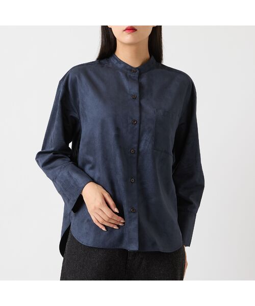R-ISM / リズム シャツ・ブラウス | 【セットアップ対応・S/M/Lサイズあり】スエードルックシャツ | 詳細14