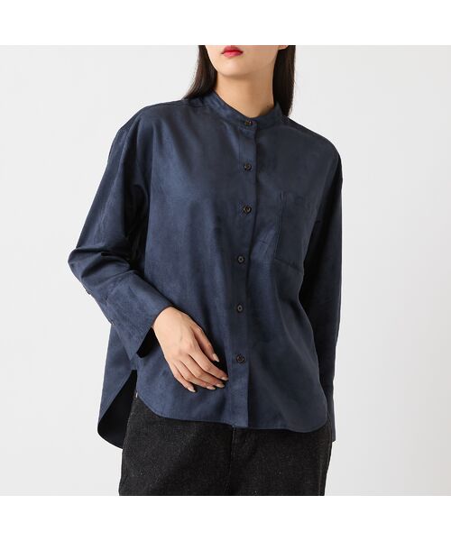 R-ISM / リズム シャツ・ブラウス | 【セットアップ対応・S/M/Lサイズあり】スエードルックシャツ | 詳細15