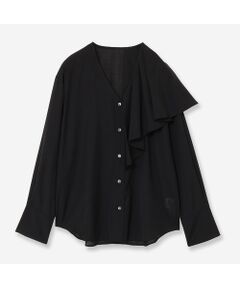 R-ISM / リズム シャツ・ブラウス | 【洗える・S/M/Lサイズあり】アシンメトリーラッフルブラウス