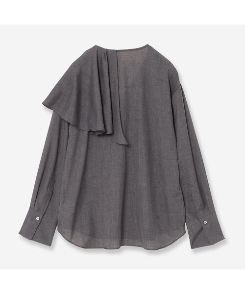 R-ISM / リズム シャツ・ブラウス | 【洗える・S/M/Lサイズあり】アシンメトリーラッフルブラウス | 詳細3