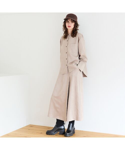 R-ISM / リズム ミニ・ひざ丈スカート | 【セットアップ対応・S/M/Lサイズあり】スエードルックキュロットスカート | 詳細5