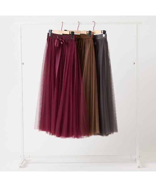 R-ISM / リズム ミニ・ひざ丈スカート | 【追加生産・新色登場】ロングチュールスカート | 詳細12