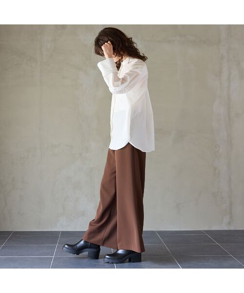 R-ISM / リズム その他パンツ | 【人気シルエット・洗える・S/M/Lサイズあり】ベーシックワイドパンツ | 詳細10