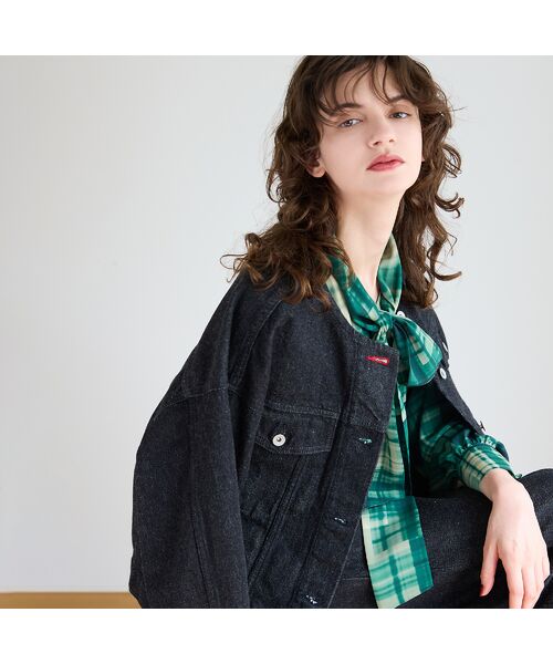 R-ISM / リズム Gジャン・デニムジャケット | 【JAPAN DENIM】ノーカラーデニムブルゾン | 詳細2
