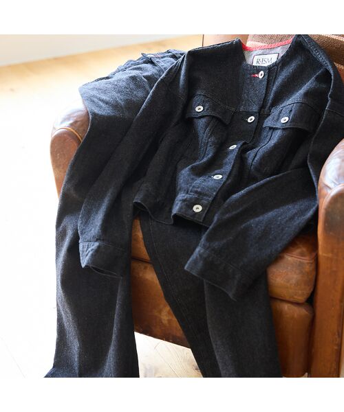 R-ISM / リズム Gジャン・デニムジャケット | 【JAPAN DENIM】ノーカラーデニムブルゾン | 詳細6