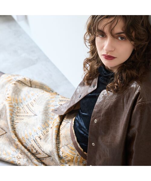 R-ISM / リズム ノーカラージャケット | 【リバーシブル】シープレザーリバージャケット | 詳細5