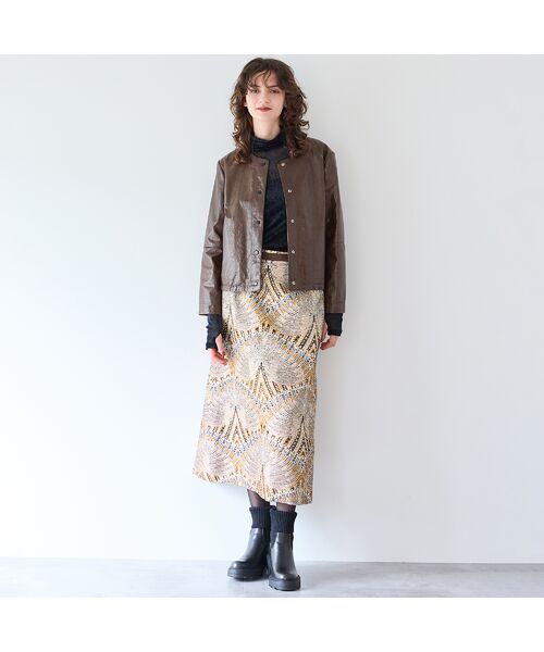 R-ISM / リズム ノーカラージャケット | 【リバーシブル】シープレザーリバージャケット | 詳細8