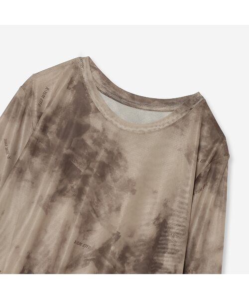 R-ISM / リズム カットソー | 【オリジナルプリント・洗える】チュールプリントカットソー | 詳細2