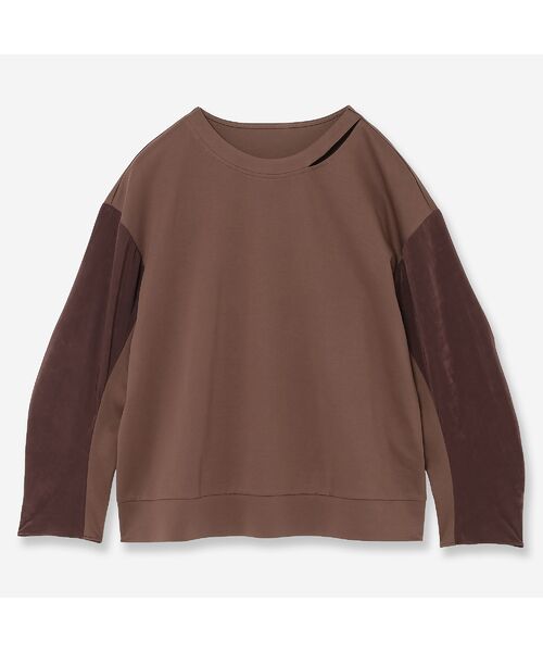 R-ISM/リズム 【洗える】コットンポンチスウェット ブラウン 4
