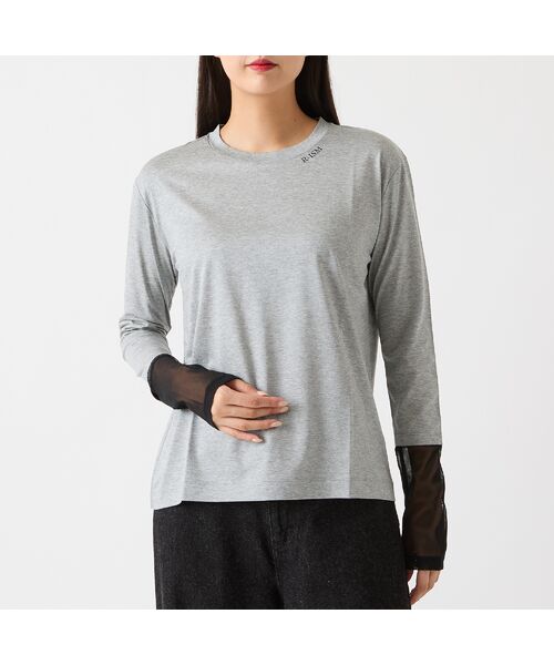 R-ISM / リズム カットソー | 【洗える】R-ISMロゴプリントロンTシャツ | 詳細1