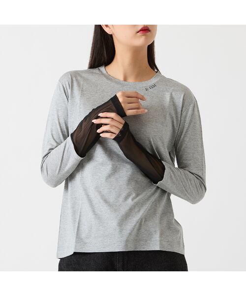 R-ISM / リズム カットソー | 【洗える】R-ISMロゴプリントロンTシャツ | 詳細2