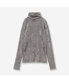 R-ISM / リズム カットソー | 【洗える】メッシュベロアタートルカットソー