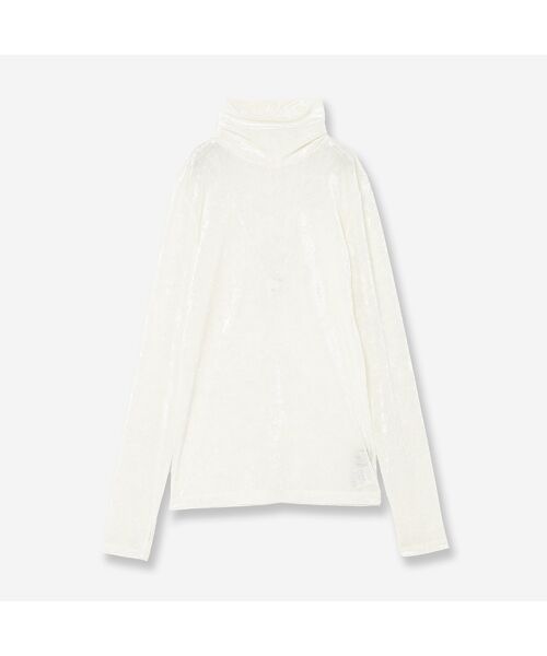 R-ISM / リズム カットソー | 【洗える】メッシュベロアタートルカットソー | 詳細1