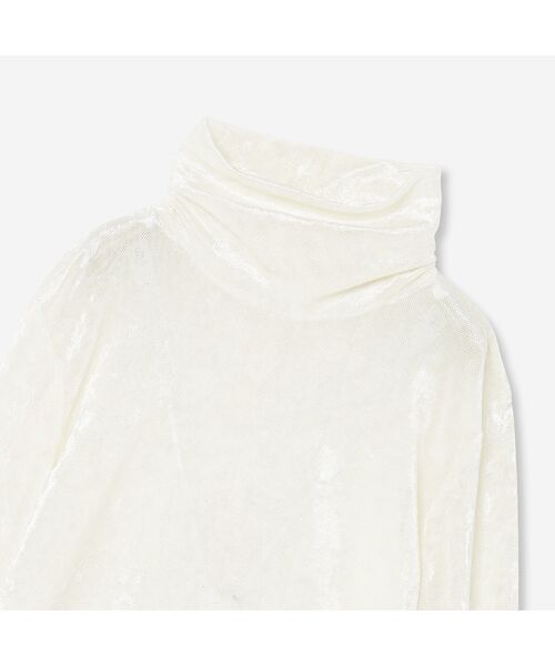 R-ISM / リズム カットソー | 【洗える】メッシュベロアタートルカットソー | 詳細2