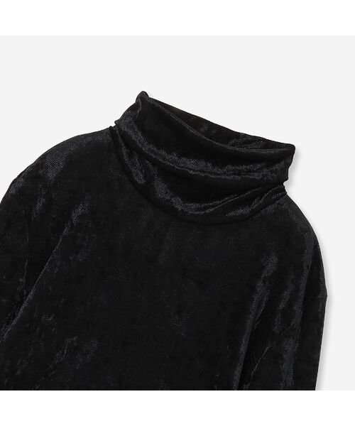 R-ISM / リズム カットソー | 【洗える】メッシュベロアタートルカットソー | 詳細9