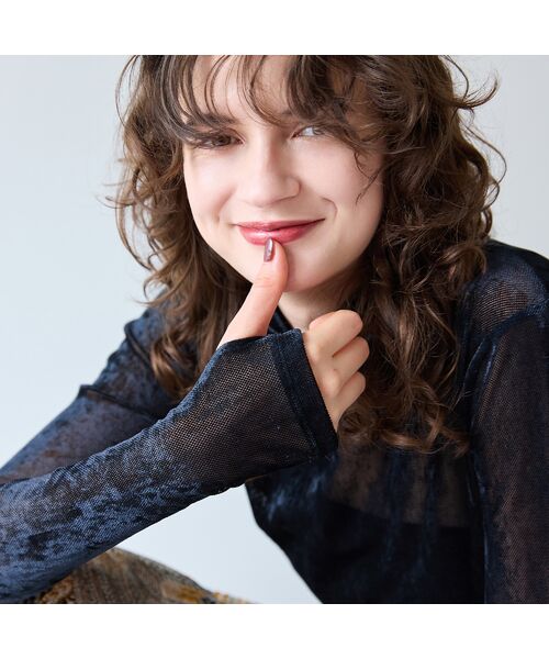 R-ISM / リズム カットソー | 【洗える】メッシュベロアタートルカットソー | 詳細16