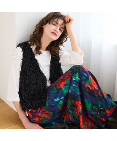 R-ISM / リズム ベスト | 【追加生産】【洗える】フェザーニットファンシーベスト