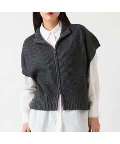 R-ISM / リズム ベスト | 【カシミヤブレンド30％】ジップニットベスト