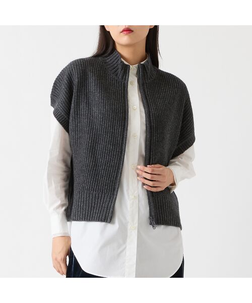 R-ISM / リズム ベスト | 【カシミヤブレンド30％】ジップニットベスト | 詳細4