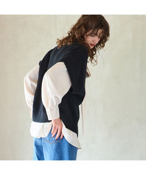 R-ISM / リズム ベスト | 【カシミヤブレンド30％】ジップニットベスト | 詳細10