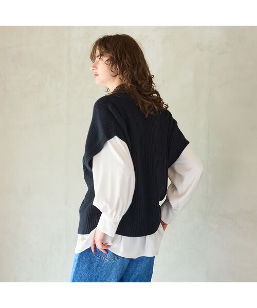 R-ISM / リズム ベスト | 【カシミヤブレンド30％】ジップニットベスト | 詳細12