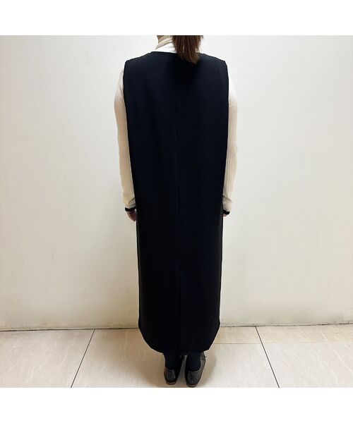 R-ISM / リズム ミニ丈・ひざ丈ワンピース | 【洗える】Vネックジャンパースカート | 詳細11