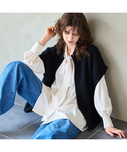 R-ISM / リズム シャツ・ブラウス | 【吸汗速乾・紫外線防止・洗える】ボウタイブラウス | 詳細10