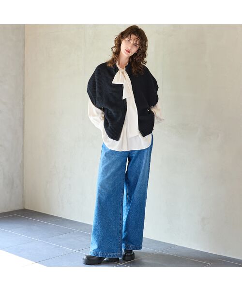 R-ISM / リズム シャツ・ブラウス | 【吸汗速乾・紫外線防止・洗える】ボウタイブラウス | 詳細11