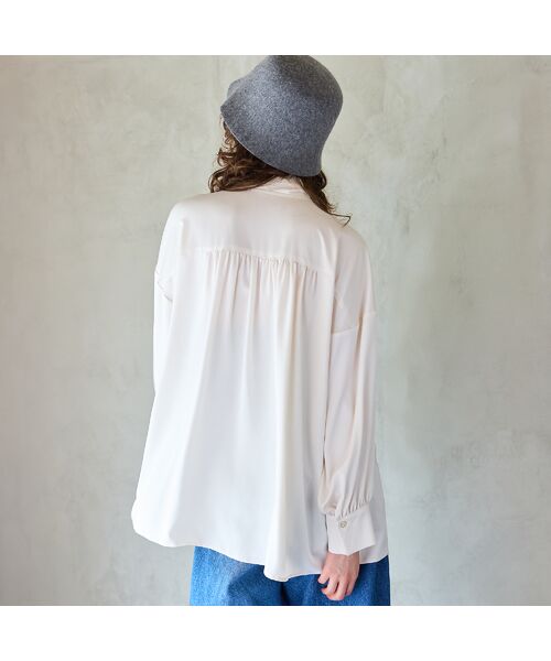 R-ISM / リズム シャツ・ブラウス | 【吸汗速乾・紫外線防止・洗える】ボウタイブラウス | 詳細4