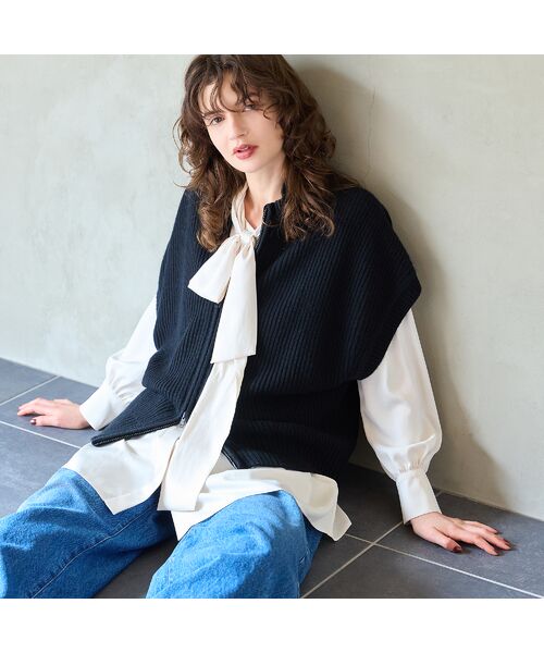 R-ISM / リズム シャツ・ブラウス | 【吸汗速乾・紫外線防止・洗える】ボウタイブラウス | 詳細8