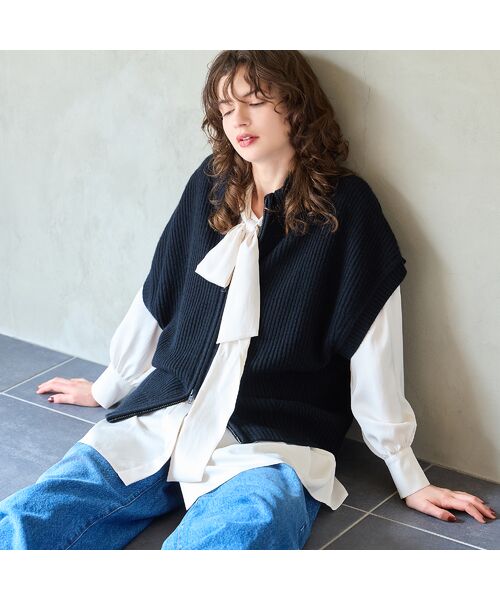 R-ISM / リズム シャツ・ブラウス | 【吸汗速乾・紫外線防止・洗える】ボウタイブラウス | 詳細9